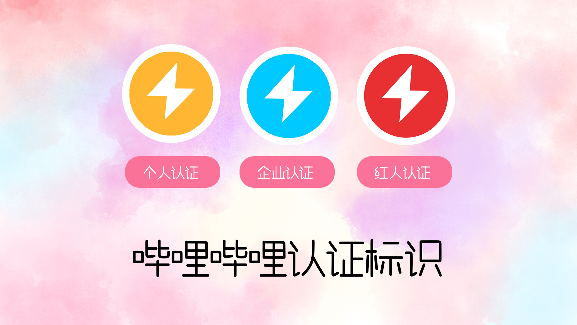 哔哩哔哩官方认证图标分享